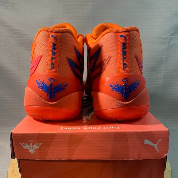 Puma MB.02 MB2 Supernova Fiery Coral Orange Lamelo Ball Sz 10.5 Mens A0903 - Picture 4 of 8